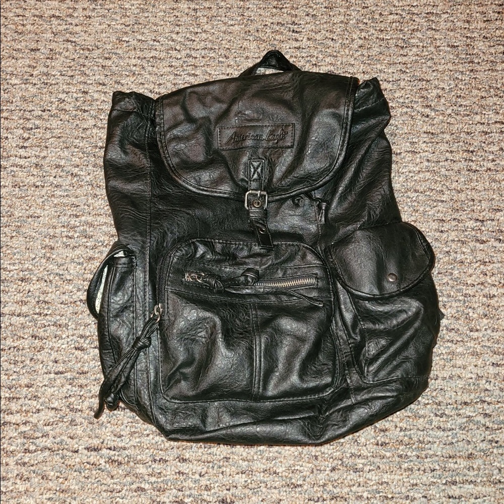 American Eagle Leather Backpack